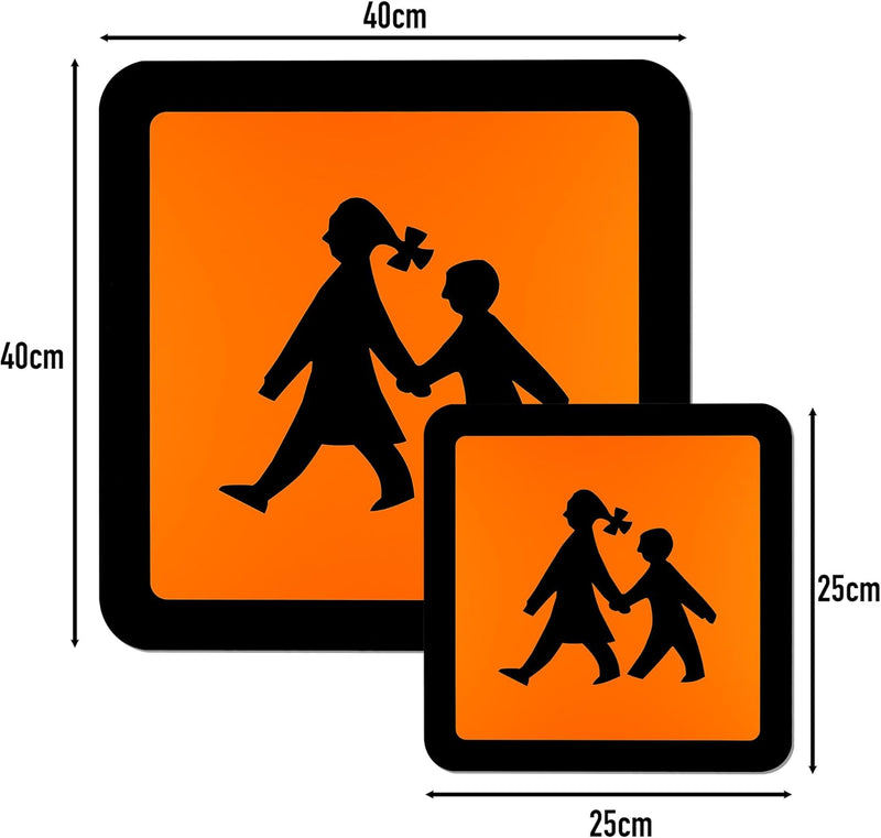 LOHOFOL Magnetschild Schulbus | Schulbusschild Warntafel Schulbustafel Magnettafel Schild magnetisch