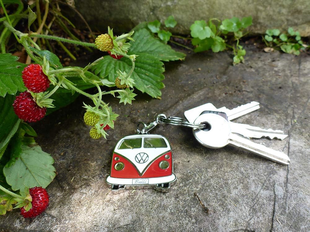 BRISA VW Collection - Volkswagen Emaillierter Metall Schlüssel-Anhänger-Ring Schlüsselbund-Accessoir