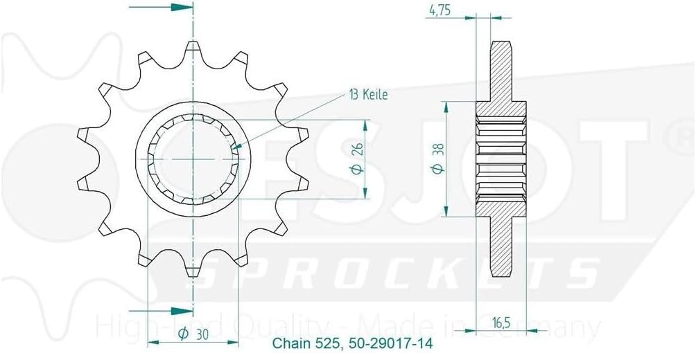 Honda Cbf 600 N/S Special Xring Jahr 08- Kit 16 42