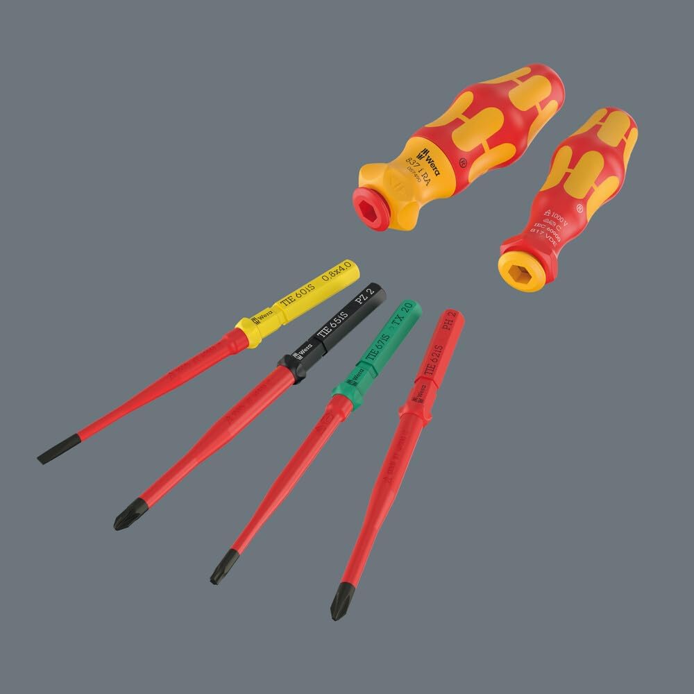 Wera 05006610001 Kraftform Kompakt VDE 17 extra slim 2 Tool Finder, 17-teilig