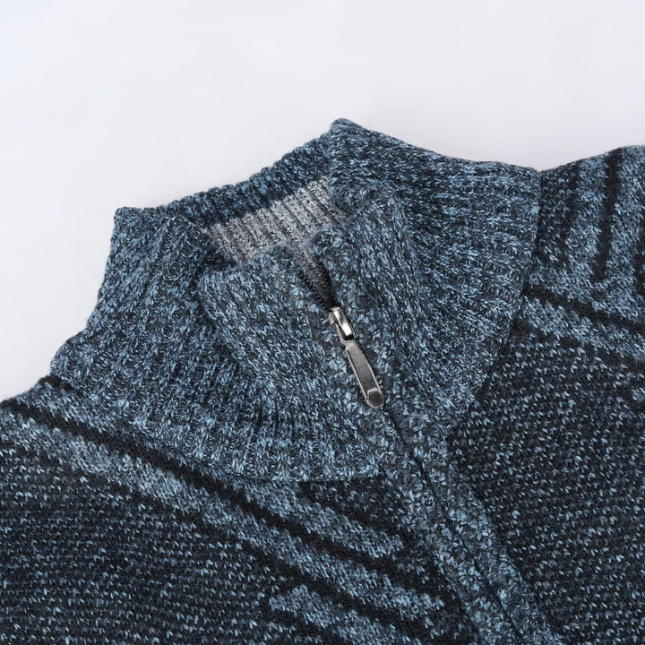 Sliktaa Herren Strickjacke Festival Cardigan Warm Trachtenjacke Mode Schlichter Pullover Langarm Swe