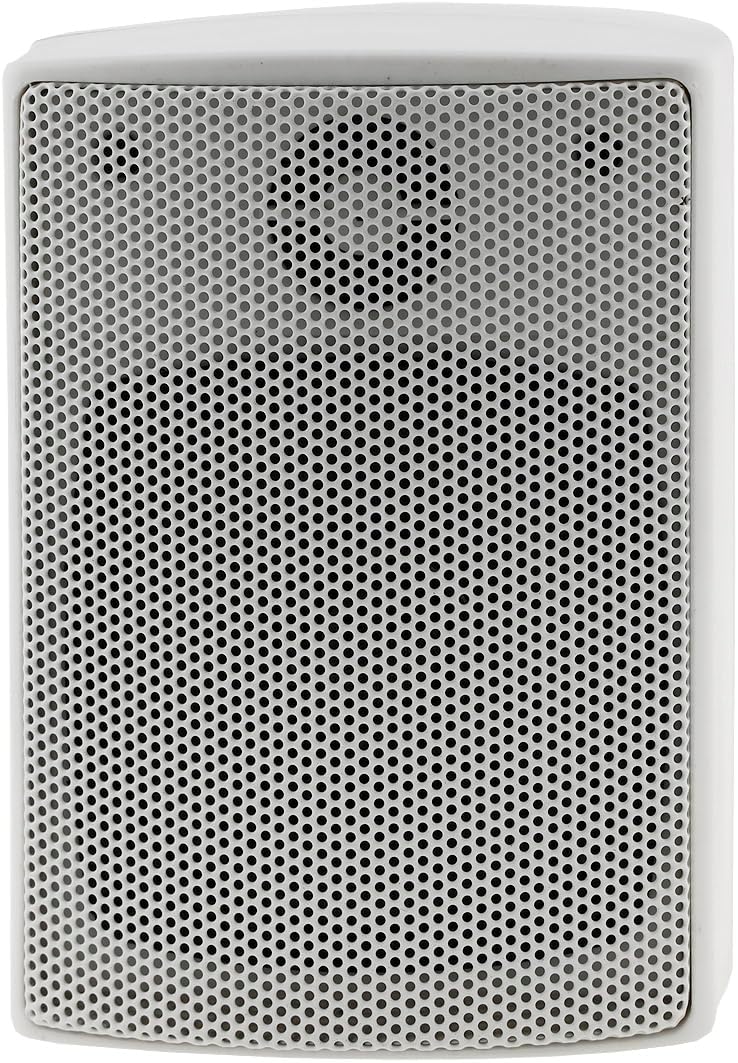 ChiliTec 2-Wege Lautsprecher Weiss Paar Wand-Lautsprecher für HiFi Stereoanlage Heimkino 40Watt 8Ohm