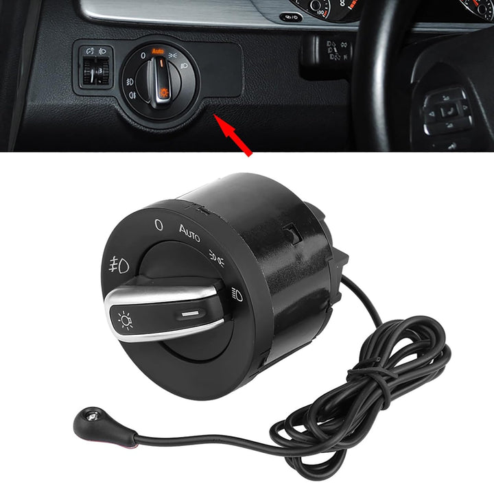 Scheinwerfer Schalter mit Lichtsensor Modul, Aramox Auto Scheinwerferlampen Steuerungsschalter Licht