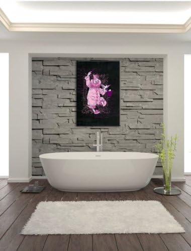 Dark Clown black Leinwandbild Bild auf Leinwand, XXL riesige Bilder fertig gerahmt mit Keilrahmen, K