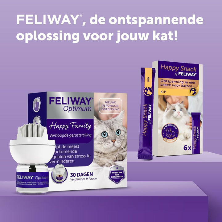 Feliway Optimum - Anti-Stress voor Kat - Verdamper + Refill 48 ml