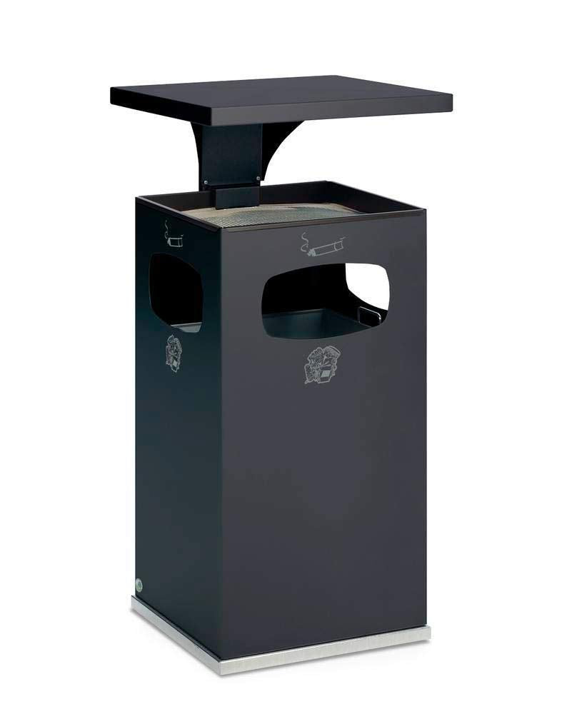 VAR Kombi-Ascher mit Dach, 72 Liter, schwarzgrau