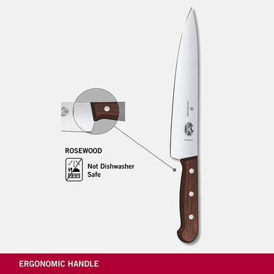 Victorinox, Wood, Profi Tranchier-Set, 2-teilig, gerader Schliff, Extra Scharf, Edler Holzgriff, bra
