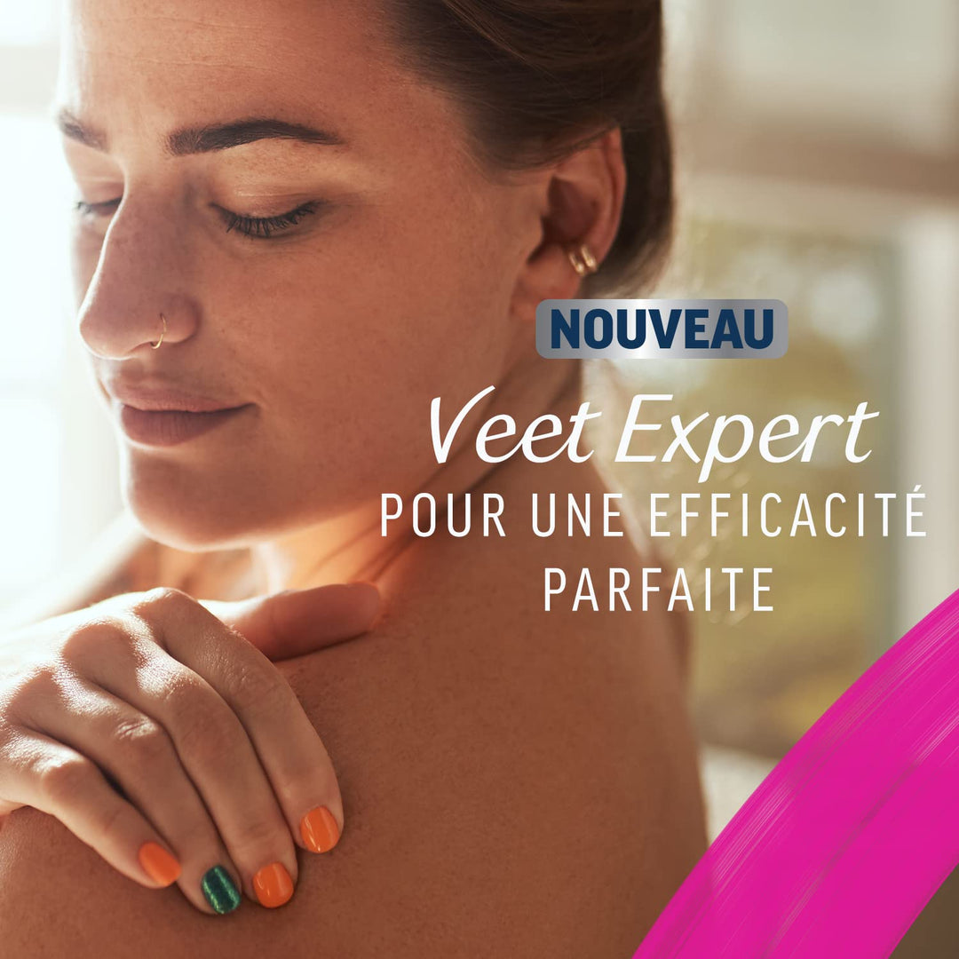Veet Expert – 20 Wachsstreifen für kaltes Gesicht – empfindliche Haut – perfekte Verarbeitung – lang