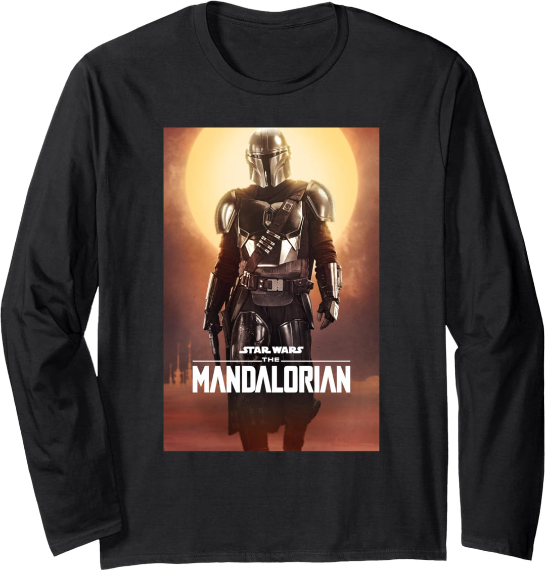 Star Wars The Mandalorian Character Poster Langarmshirt