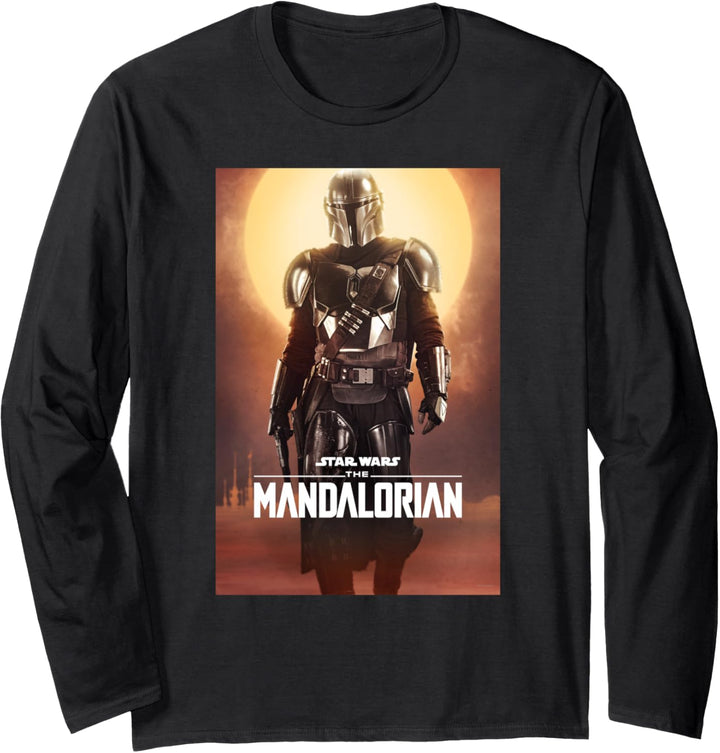 Star Wars The Mandalorian Character Poster Langarmshirt