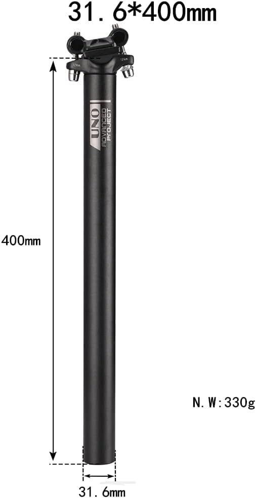 BESNIN Sattelstütze Fahrrad Sattelstütze 31,6mm Sattelstützen 350mm/400mm Sattelstütze Rennrad Satte