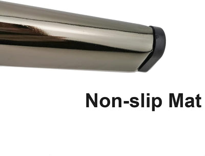Qrity 4 Stück 15cm Schwarzes Titan Dreieckige Möbelbeine, Galvanik-Polierverfahren, geeignet für Sch