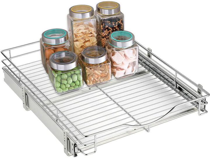 DINDON Ausziehbarer Schrank-Organizer mit 1 Etage (43,2 cm B x 45,7 cm T), robustes Metallregal, aus