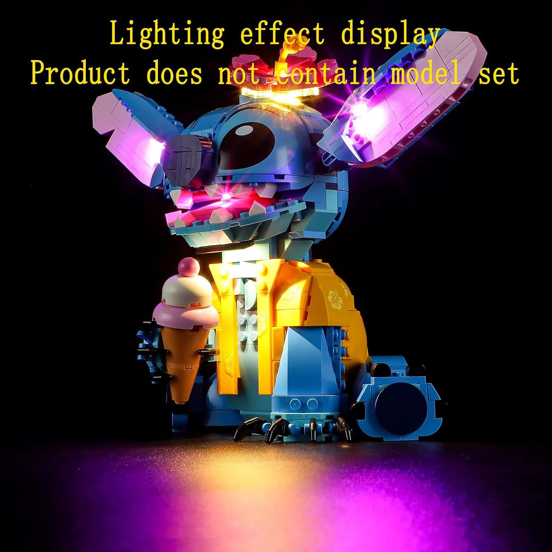 GEAMENT LED Licht-Set Kompatibel mit Lego Stitch - Beleuchtungsset für 43249 (Modell-Set Nicht entha