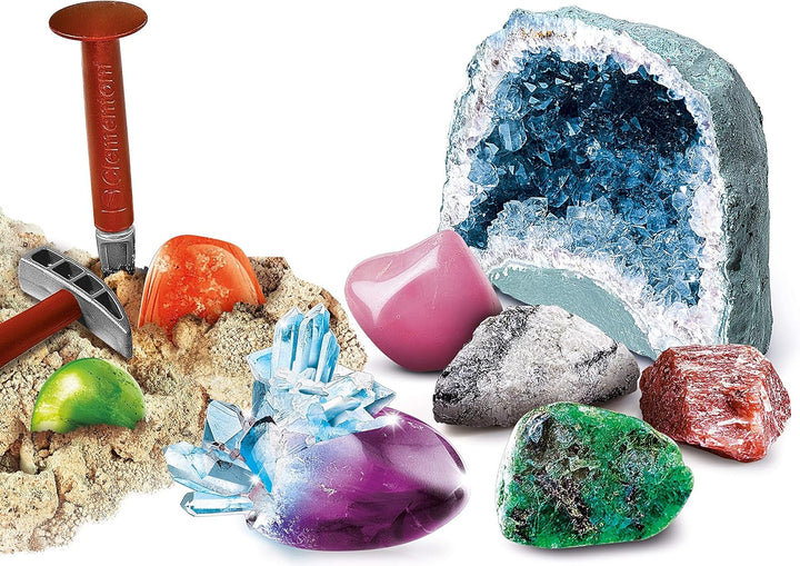 Clementoni Galileo Lab Mineralogie und Kristalle Ausgrabungs-Set - Spiel für Kinder ab 8 Jahren - in