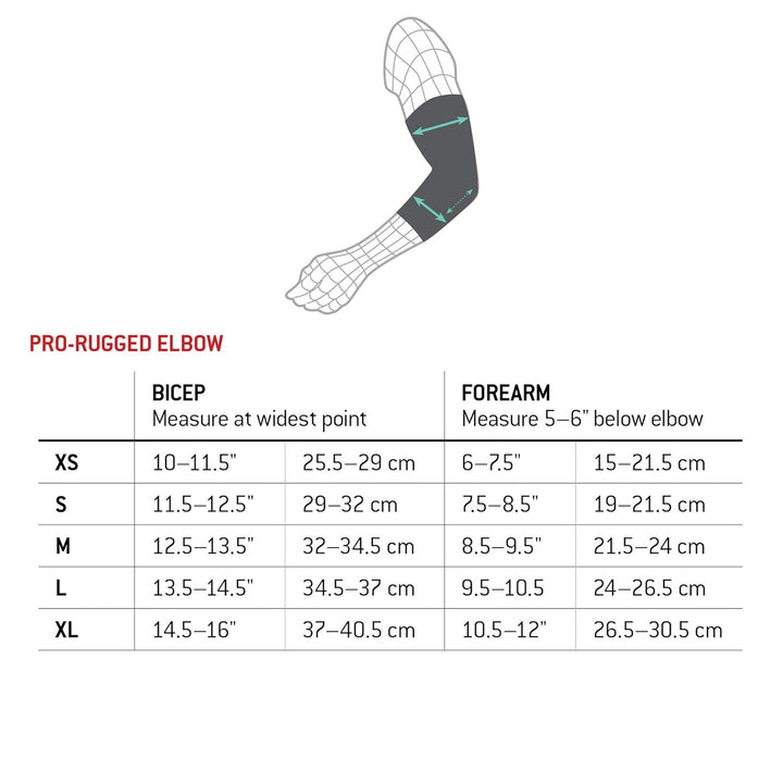 G-Form Pro-Rugged MTB Ellenbogenpads - Pads Dirt Bike Gear - Ellenbogenpads - Schwarz, Erwachsene Sm