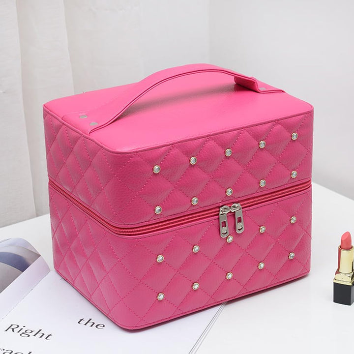 Kosmetikkoffer Makeup Box Kosmetiktasche Schminkkoffer für Reisen Dienstreise weich 3 verfügbare Ebe