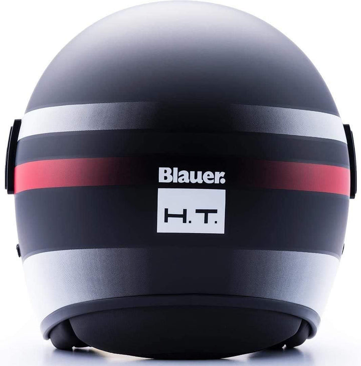 Blouer Helm POD STRIPES L BLACK-WHITE-RED MATT, L BLACK-WHITE-RED MATT