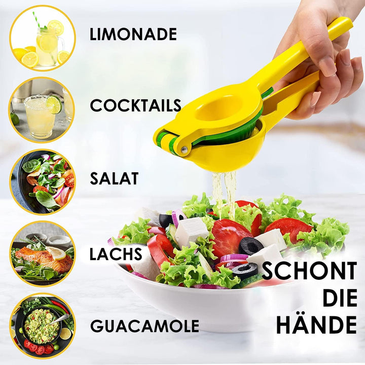Zulay Kitchen Zitronenpresse &amp; Limettenpresse, Manuelle Zitruspresse Handpresse für Zitronen und Lim