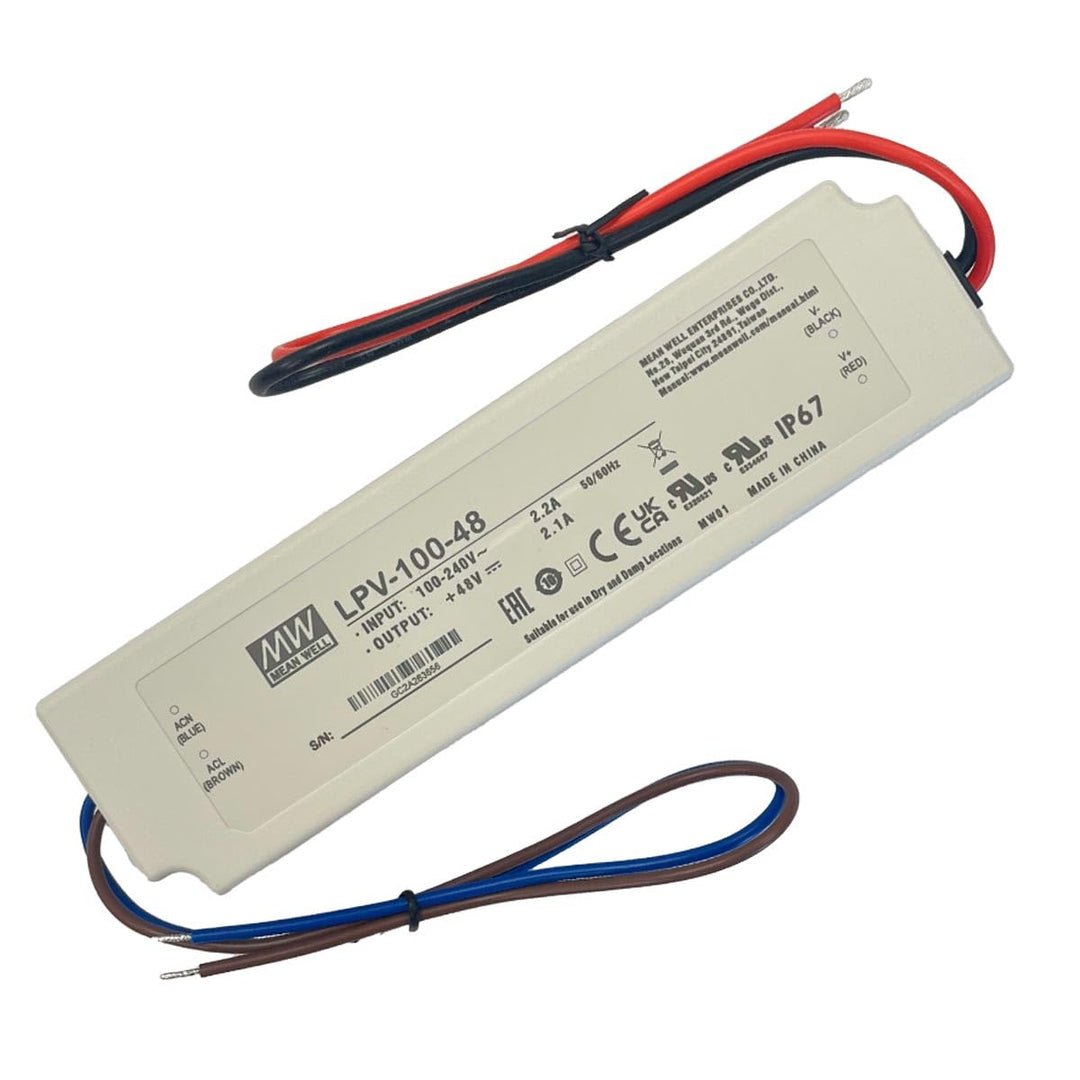 MeanWell, LPV-100-48, LED-Schaltnetzteil, 100 W, 12 V, 2,5 A LPV-100-48 Single, LPV-100-48 Single