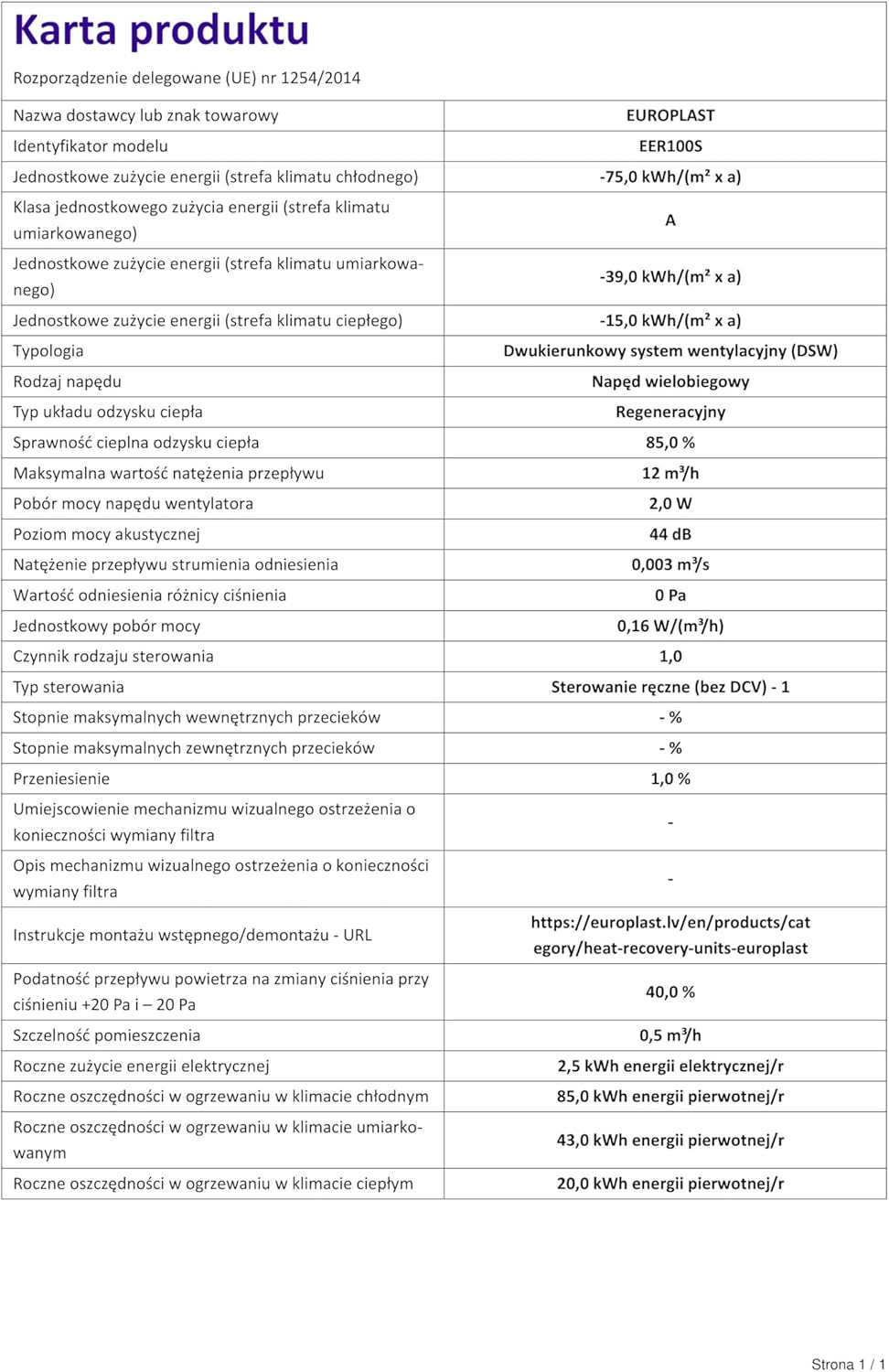 EUROPLAST 100mm Dezentrale Lüftung mit Wärmerückgewinnung - Wandlüfter Lüfter Lüftungsanlage Belüftu