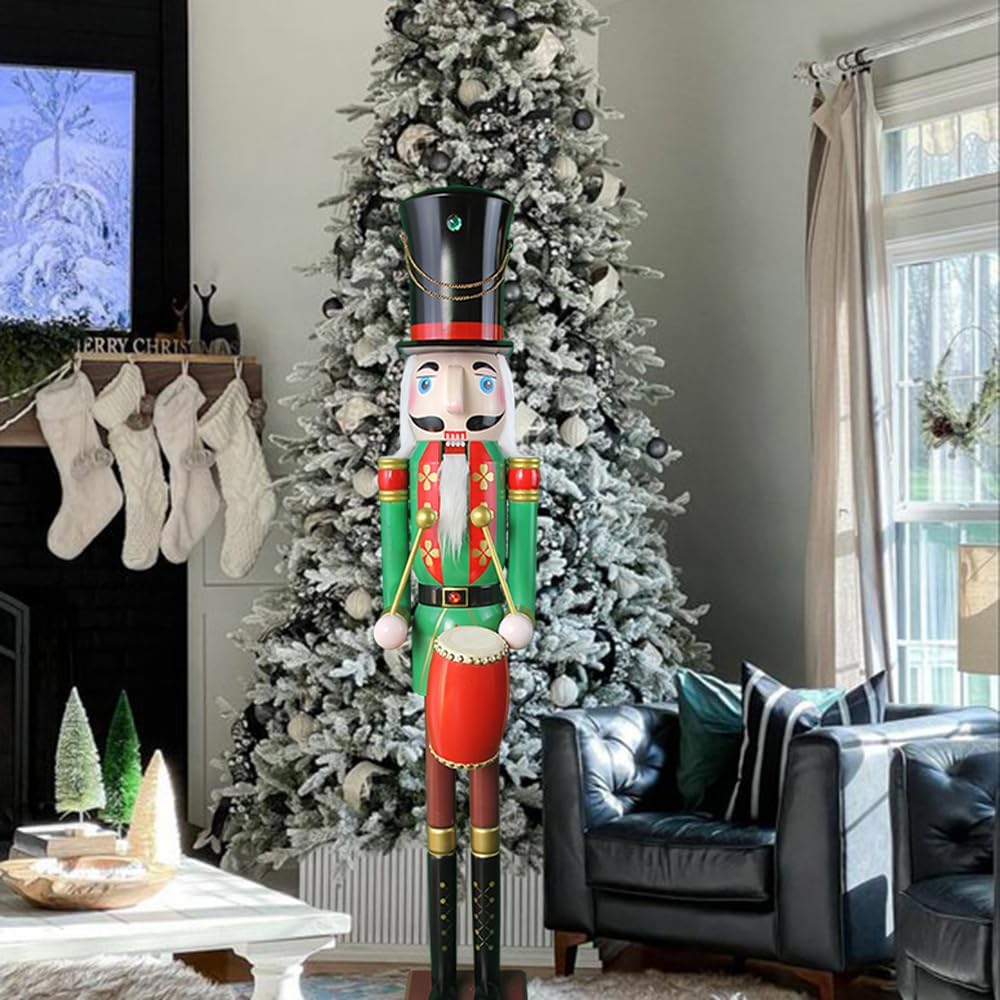 CDL 120 cm hoch lebensgross Grosse/Giant Weihnachten Holz Nussknacker Soldat Drummer Ornament auf St