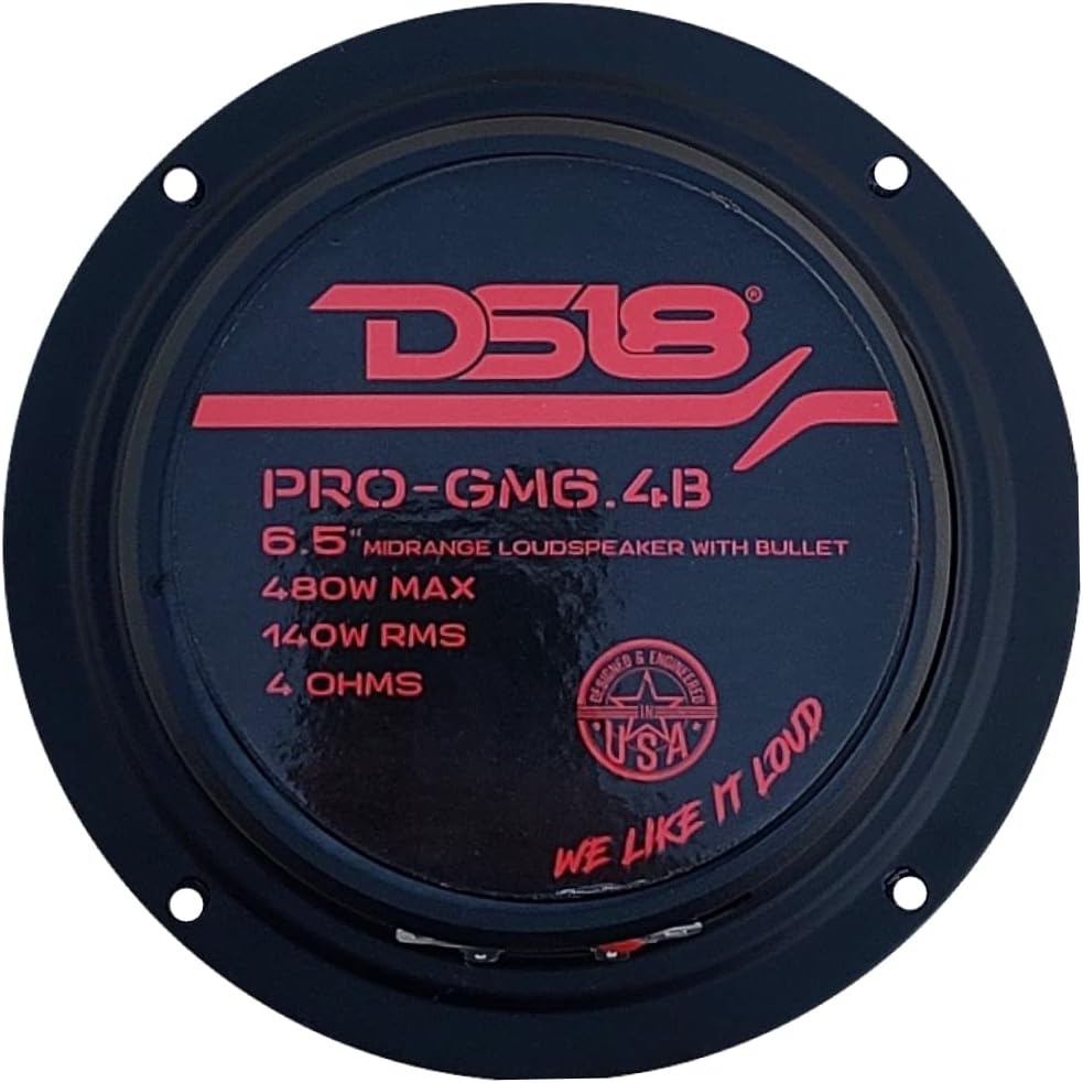 1 MIDRANGE kompatibel mit DS18 PRO-GM6.4B 16,5 cm 165 mm 6,5" Durchmesser 140 watt rms und 480 watt