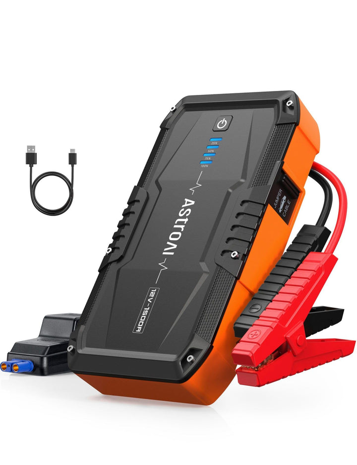 AstroAI S8 Starthilfe Powerbank, 1500A Auto Starthilfe Powerbank, 12V Tragbare Starthilfe, Batterie