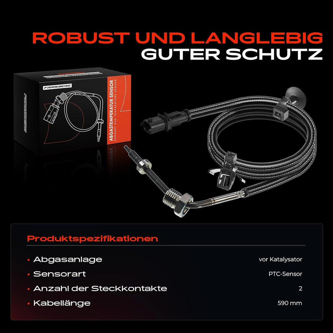 Abgastemperatursensor Sensor vor Kat für MERIVA B S10 Diesel 2010-Heute 55565652