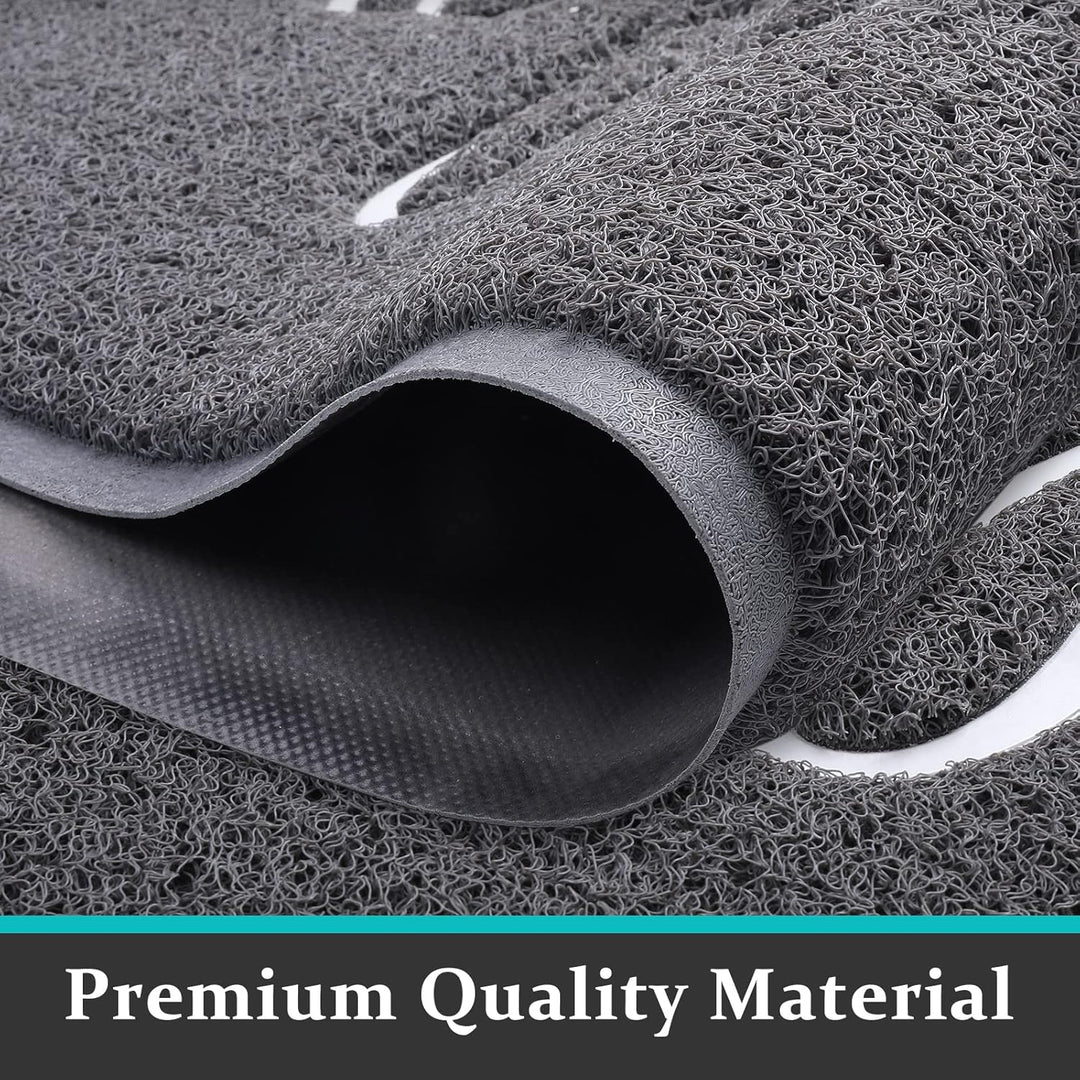 Homaxy Hello Fussmatte aussen und innen, rutschfeste Schmutzfangmatte Türmatte, waschbar Fussmatte a