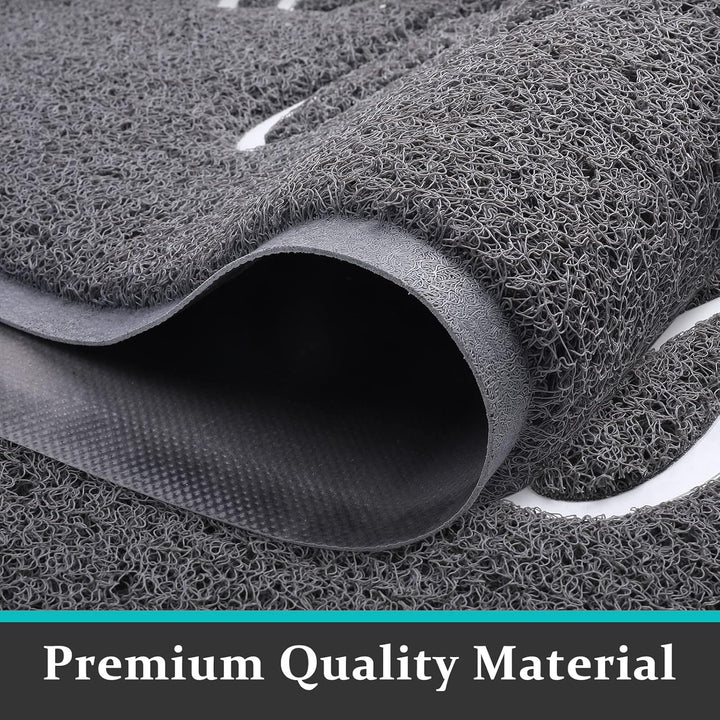 Homaxy Hello Fussmatte aussen und innen, rutschfeste Schmutzfangmatte Türmatte, waschbar Fussmatte a