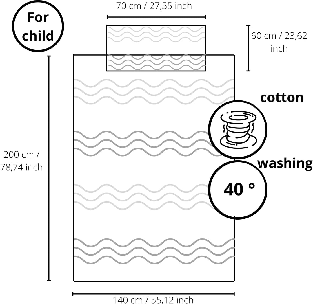 KIDZROOM - Bettwäsche – Maus – 2-teilig – Rosa – Kinder – Bettbezug – wendbar – 140 x 200 cm – Kisse