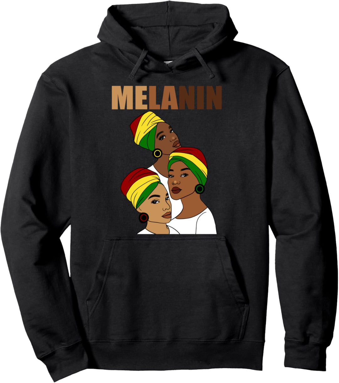 Oheneba: Melanin Afro Pullover Hoodie