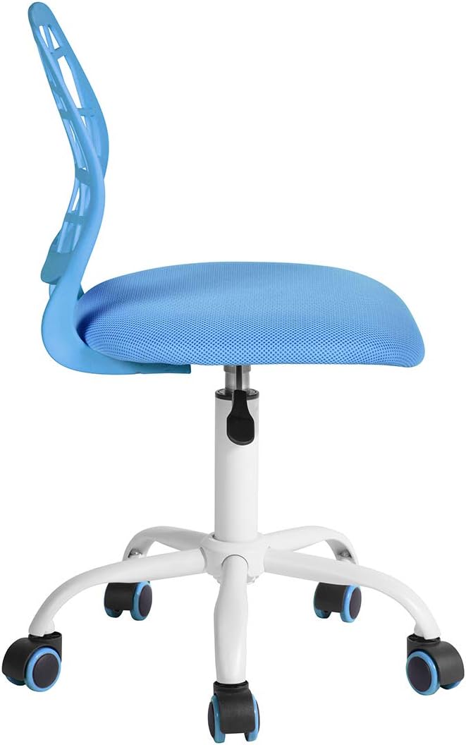 FurnitureR Moderner Computersitz, verstellbar, Drehstuhl, ohne Armlehne, Arbeitszimmer für Kinder, B
