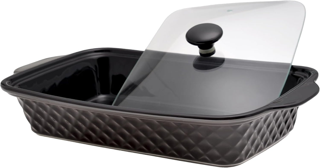 4BIG.fun Speisewärmer aus Keramik 3 L Chafing Dish Buffet-Set Keramik-Chafer Buffetwärmer Warmhalteb