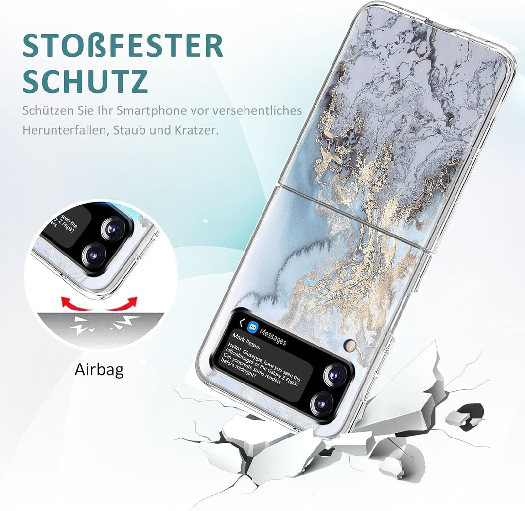2 Stücke Kompatibel Mit Samsung Galaxy Z Flip 4 5G Hülle Silikon Dünn Klar Case Slim Transparent Fle