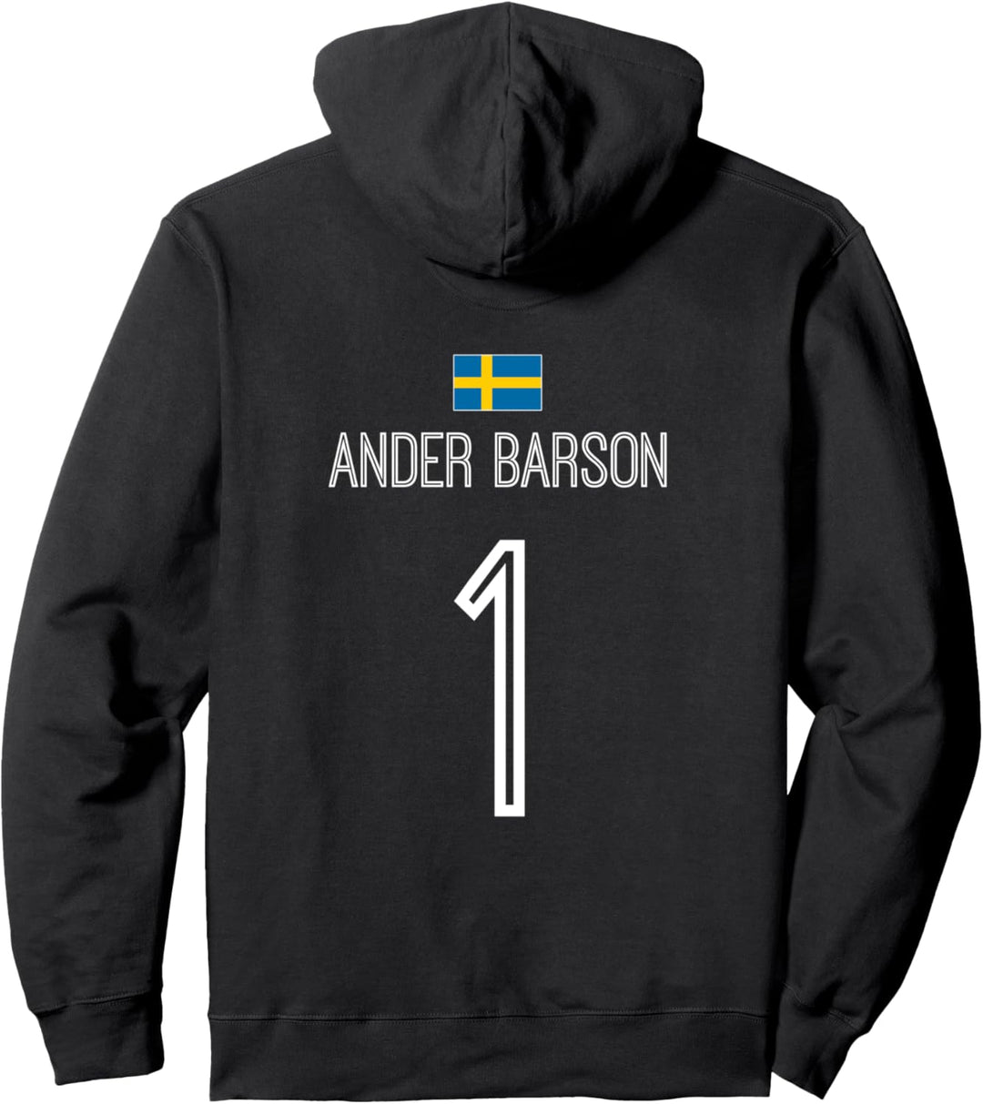 Schwedische Namen Sauf und Party Trikot Fussball Pullover Hoodie