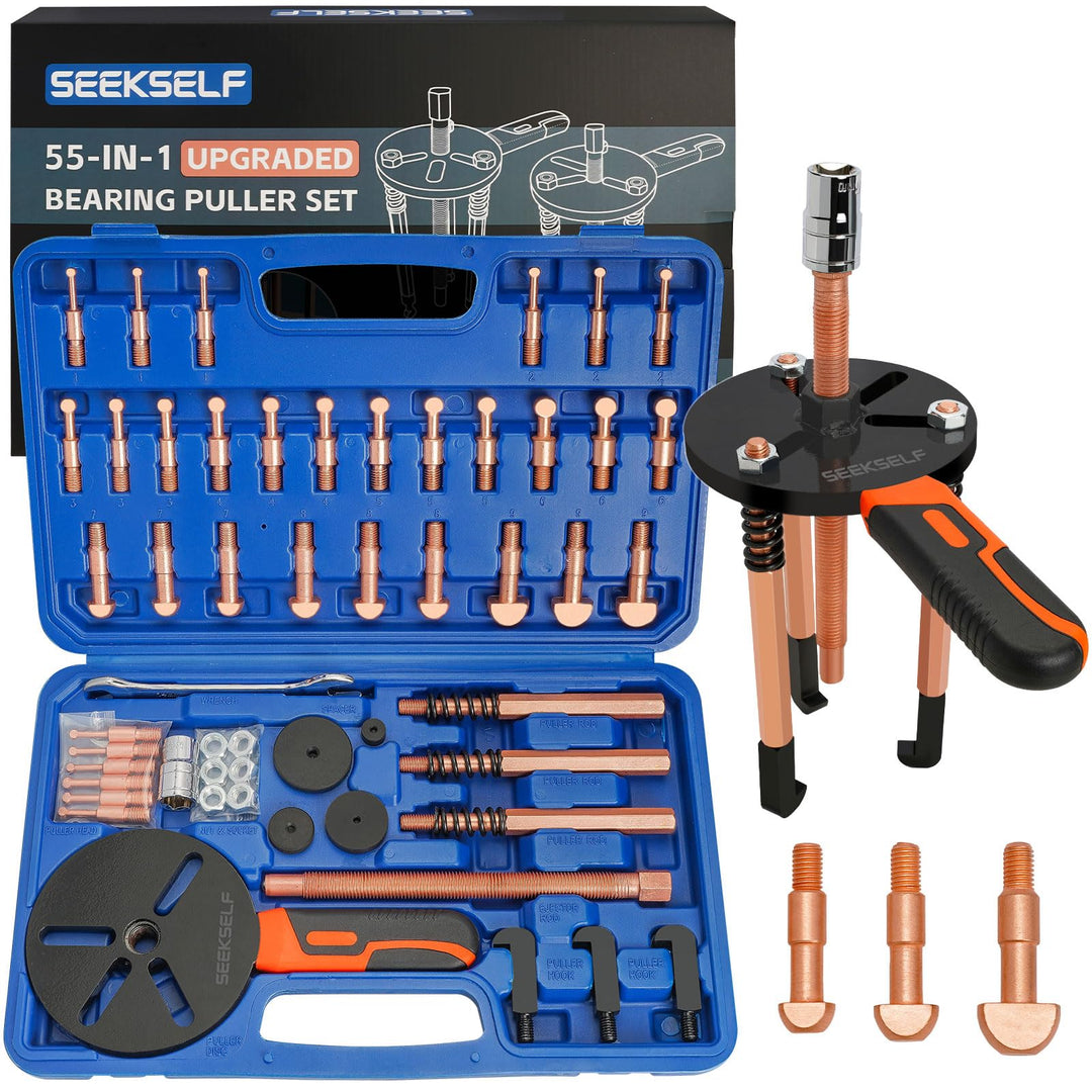 55-IN-1 Lagerabzieher-Kit, Sacklochlager-Abzieher-Set, inneres äusseres Lagertrennwerkzeug, internes