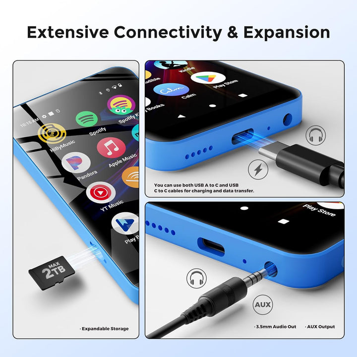 innioasis G5 MP3-Player mit Bluetooth und WLAN, 160GB, mit Spotify, Deezer, Audible, Play Store, Elt