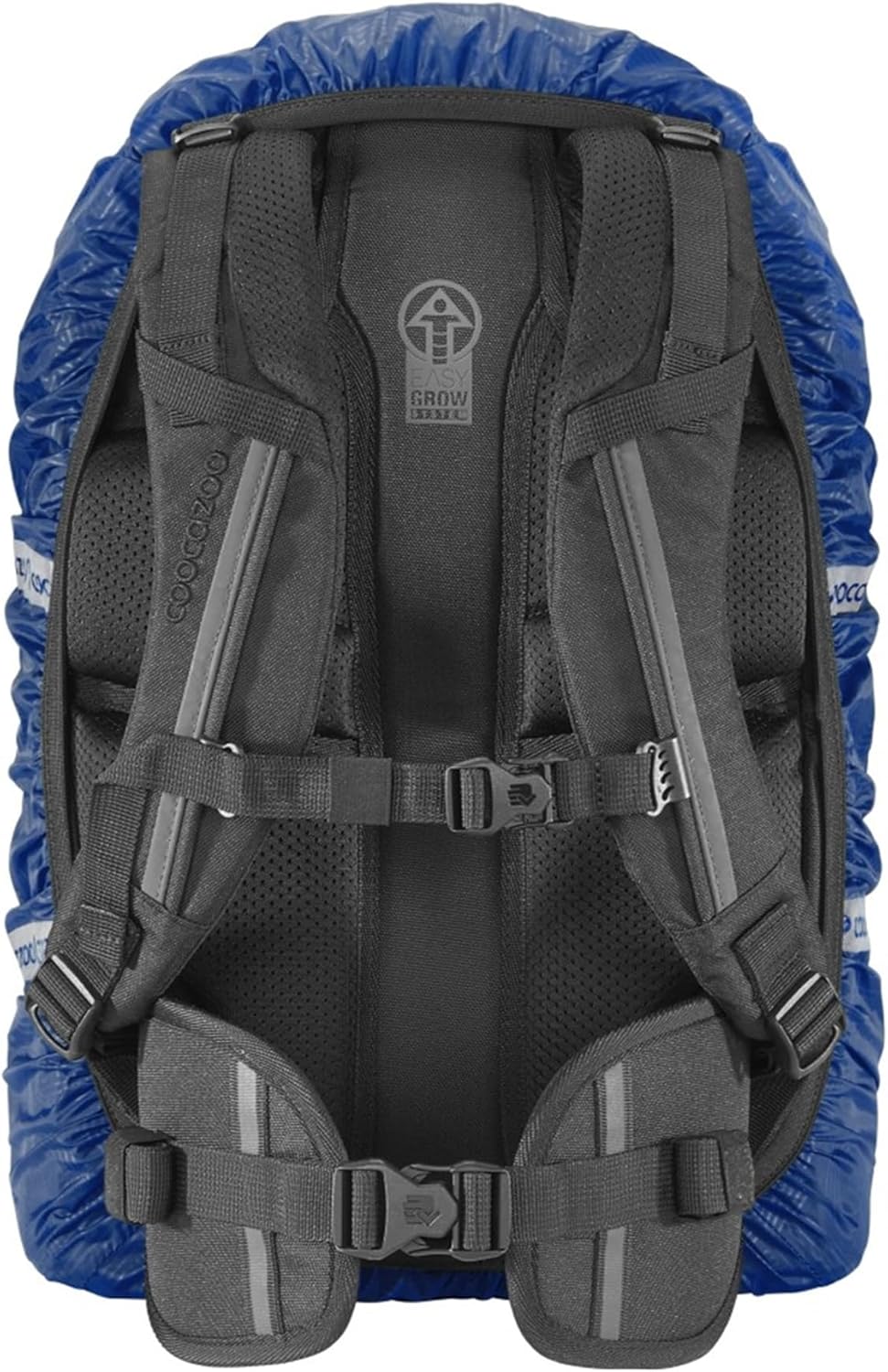 coocazoo Regenhülle, Blue, blau, reflektierend und wasserdicht, getapte Nähte, geeignet für Rucksäck