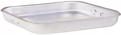 Baldassare Agnelli Professionelle Aluminium-Linie Rechteckiger Bräter, Metall, Silber/schwarz, 30 cm
