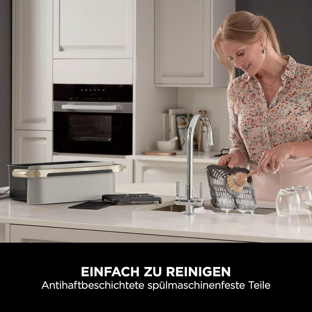 Ninja Foodi FlexDrawer Heissluftfritteuse, Dual Zone, verwandelt sich in MegaZone, 10,4 L, Dual Zone
