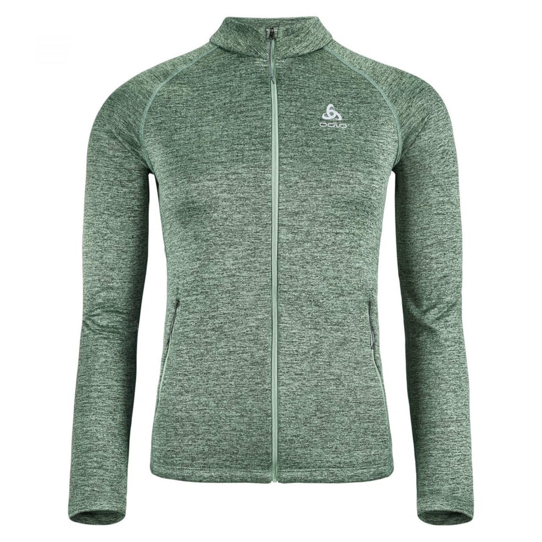 Odlo Damen FLI Jacke Fleecejacke Fleecepullover XXL Loden Frost Melange, XXL Loden Frost Melange