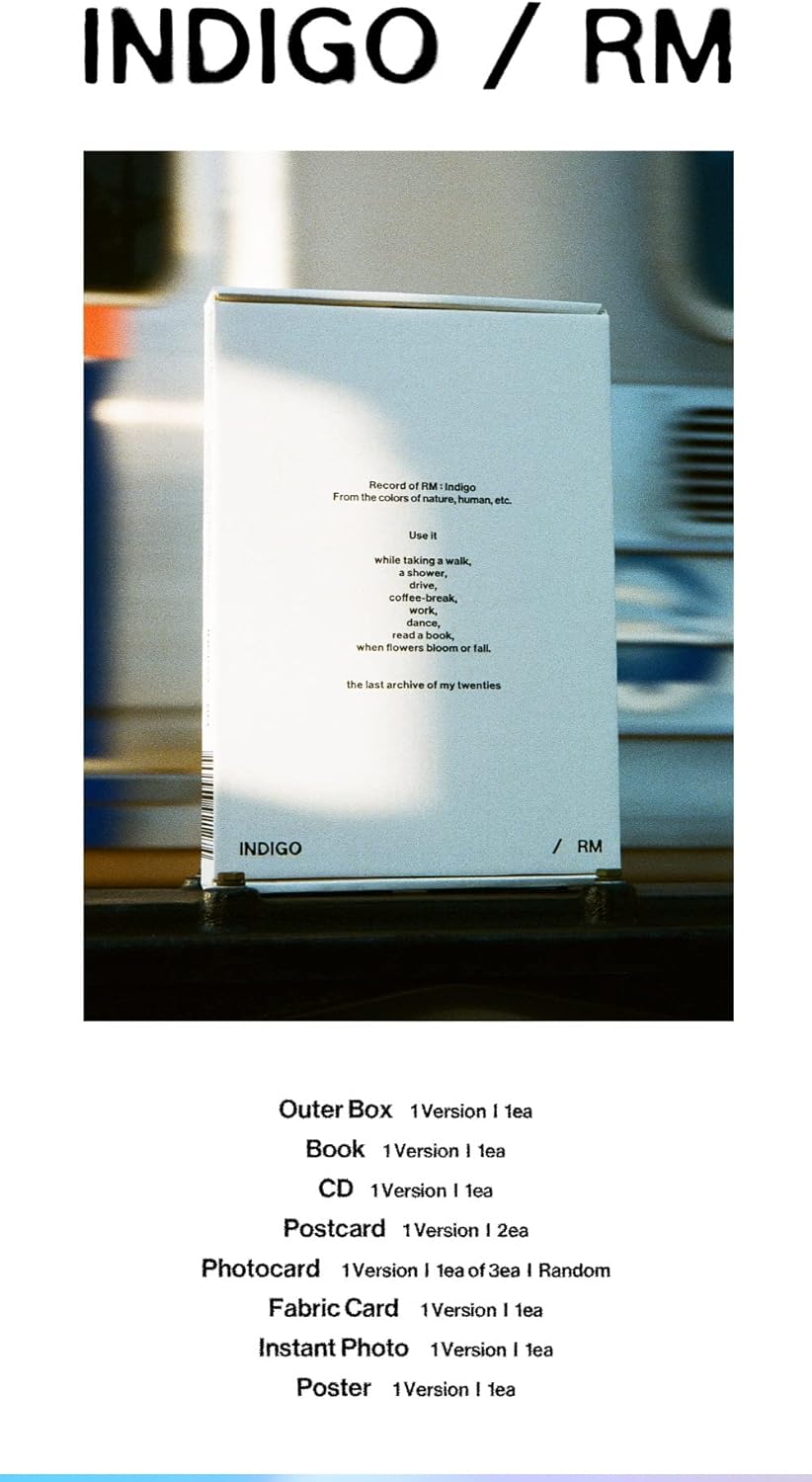 RM BTS - Indigo [Book Edition] Album+Gift Photocards