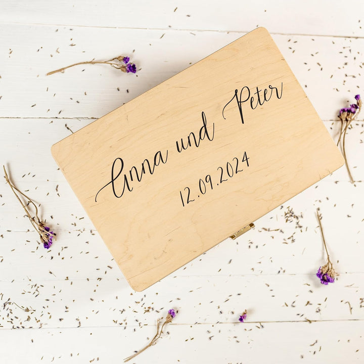 Creative Deco Personalisierte Geschenke Wunschtext Holzkiste | Dein Eigener Beliebiger Text Individu