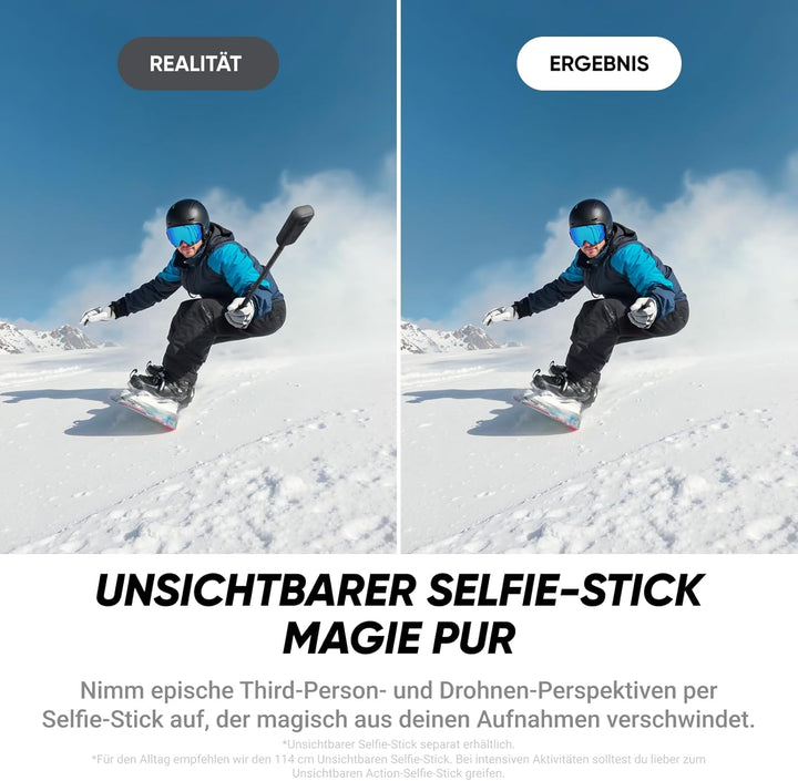 Insta360 X4 Air Starter-Bundle – 165 g leichte 8K 360°-Kamera, Unsichtbarer Selfie-Stick, Wechsel-Li