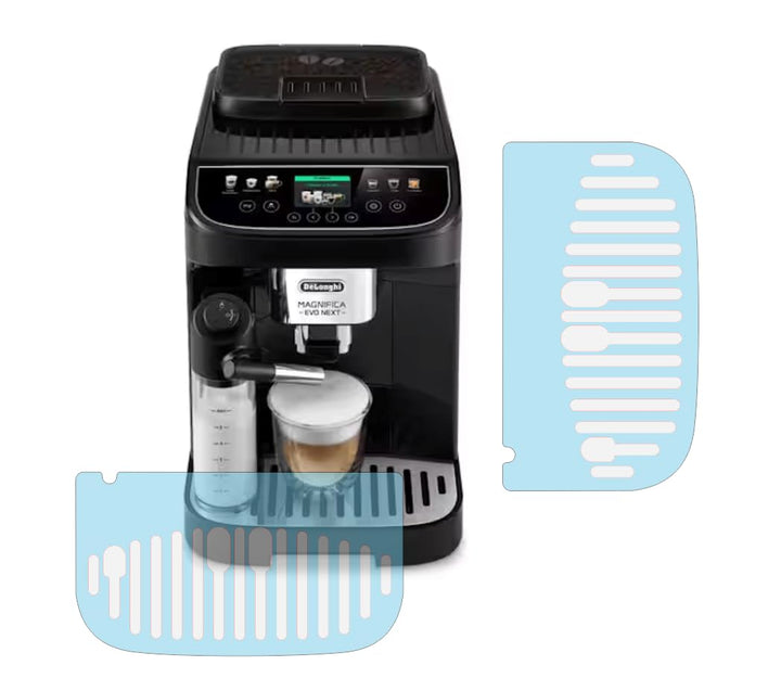 10 x Schutzfolie/Kratzschutz für DeLonghi Magnifica ECAM EVO Next 310.60 B / 312.80 TB Tassenablage