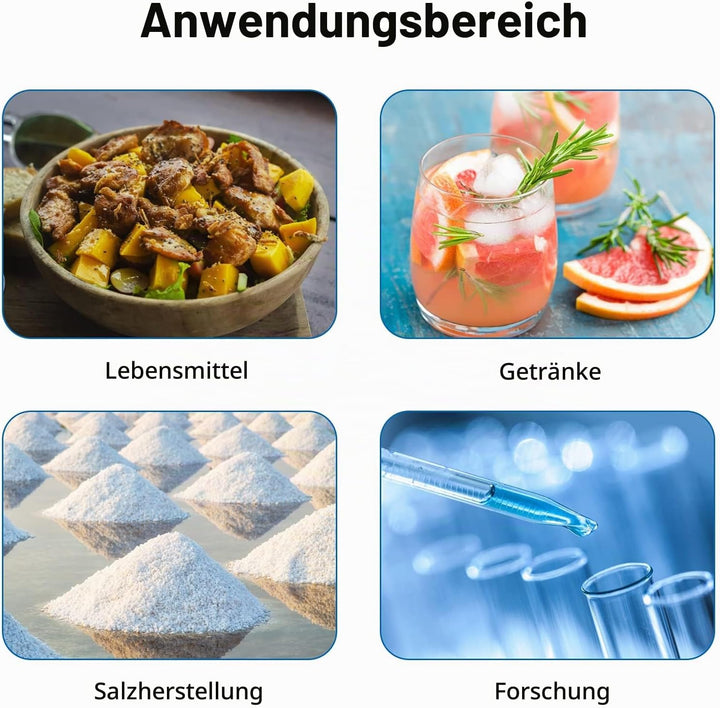 Salzgehalt Refraktometer 0-28% mit ATC Automatische Temperaturkompensation, Salzgehalt Messgerät für