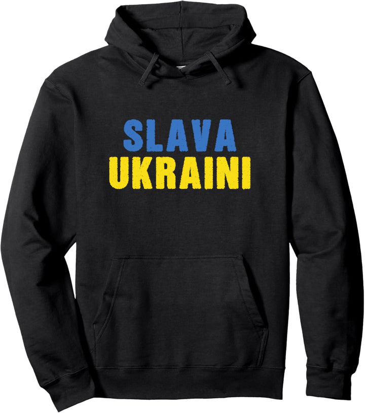 Slava Ukraini Glory To Ukraine Flagge Blau & Gelb Ukraine Pullover Hoodie