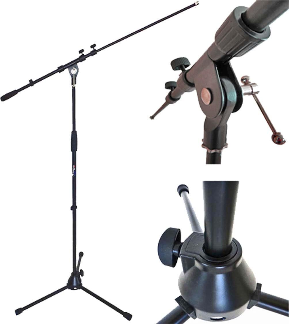 keepdrum MS106 Mikrofonständer Stativ + EMH019 Popschutz 2-lagiger Nylonschirm Popfilter Popkiller